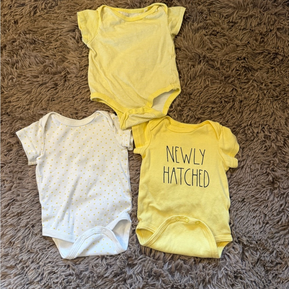 Bundle Baby Easter Clothes/Spring 0-3 Months Easter Egg, Bunny, Chick, Applique - Picture 10 of 13